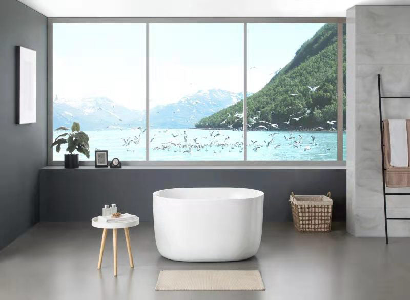 Olivia Freestanding Bathtub (1000mm) - Premium Sanitary Grade Acrylic for Long - lasting Use