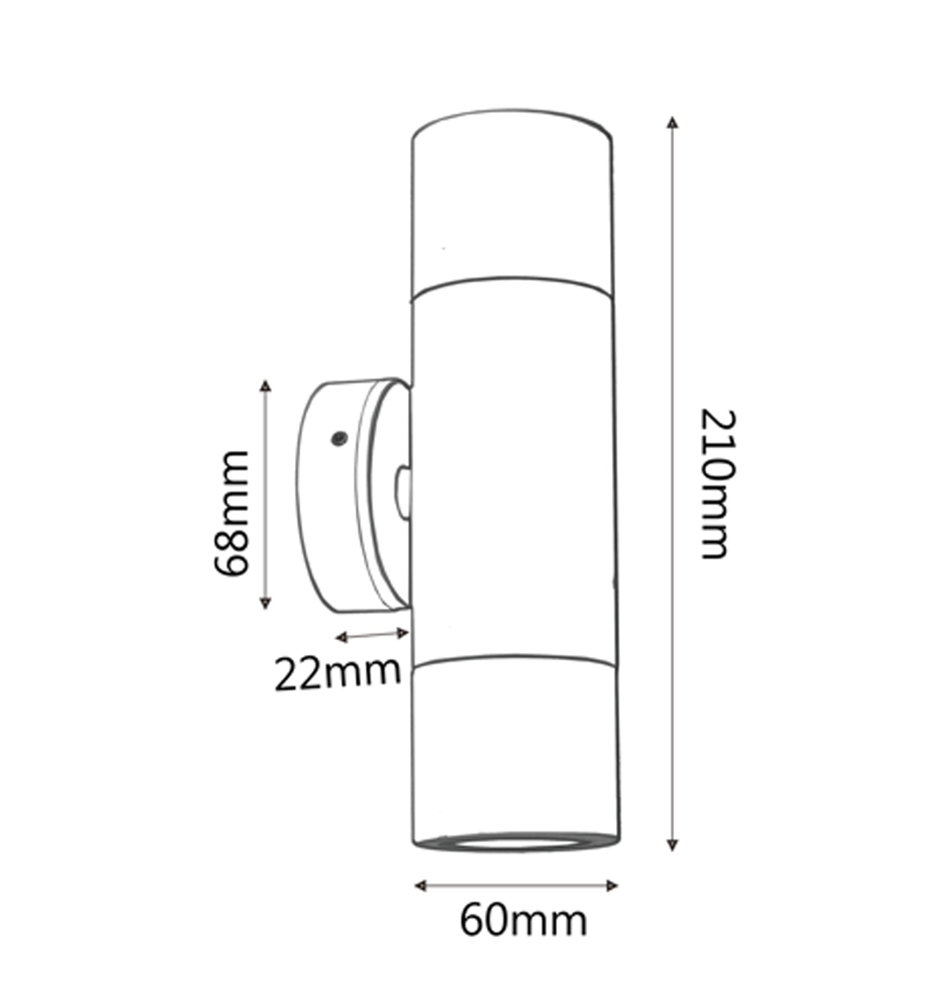 IP65 Copper GU10 Exterior Wall Pillar Spotlights for Durable Lighting