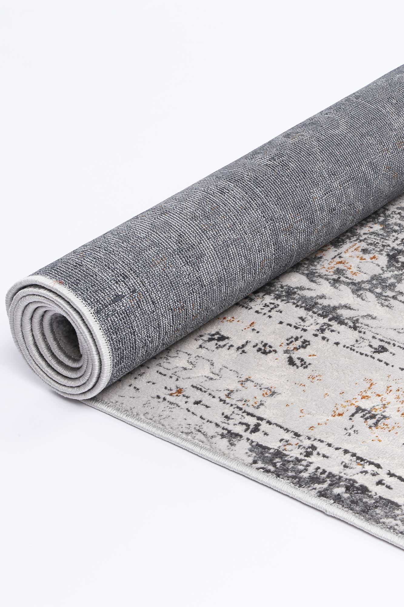 Malo Alexander Stylish Grey & Yellow Traditional Floor Rug
