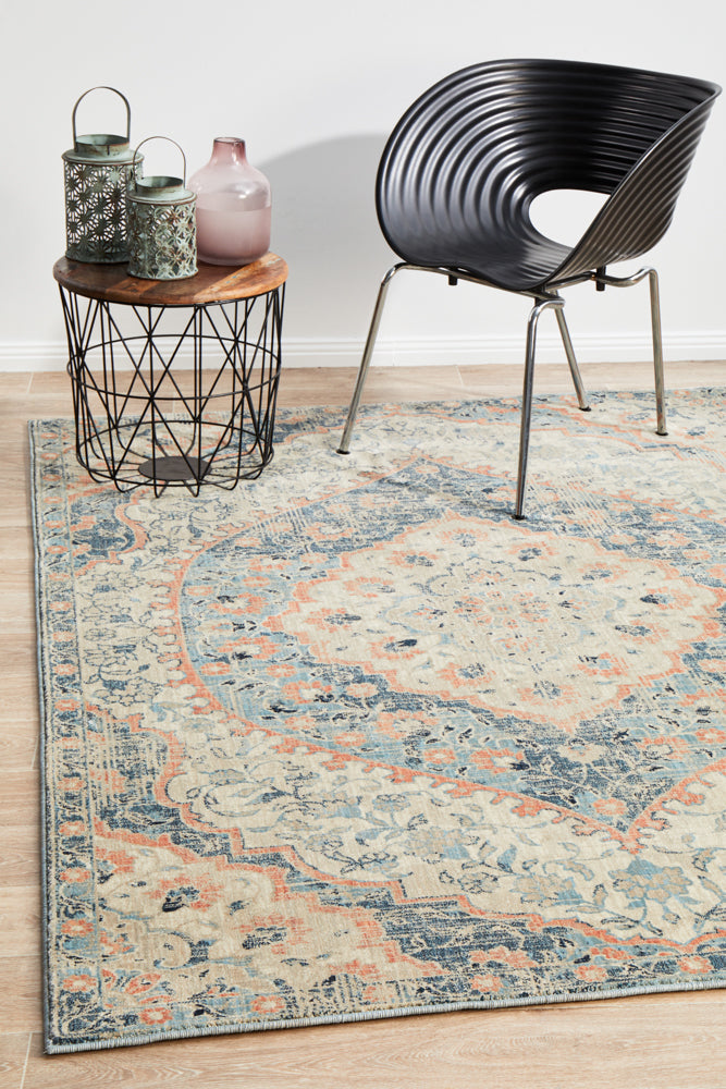Elegant Odyssey 150 Navy Rug with Persian Influence