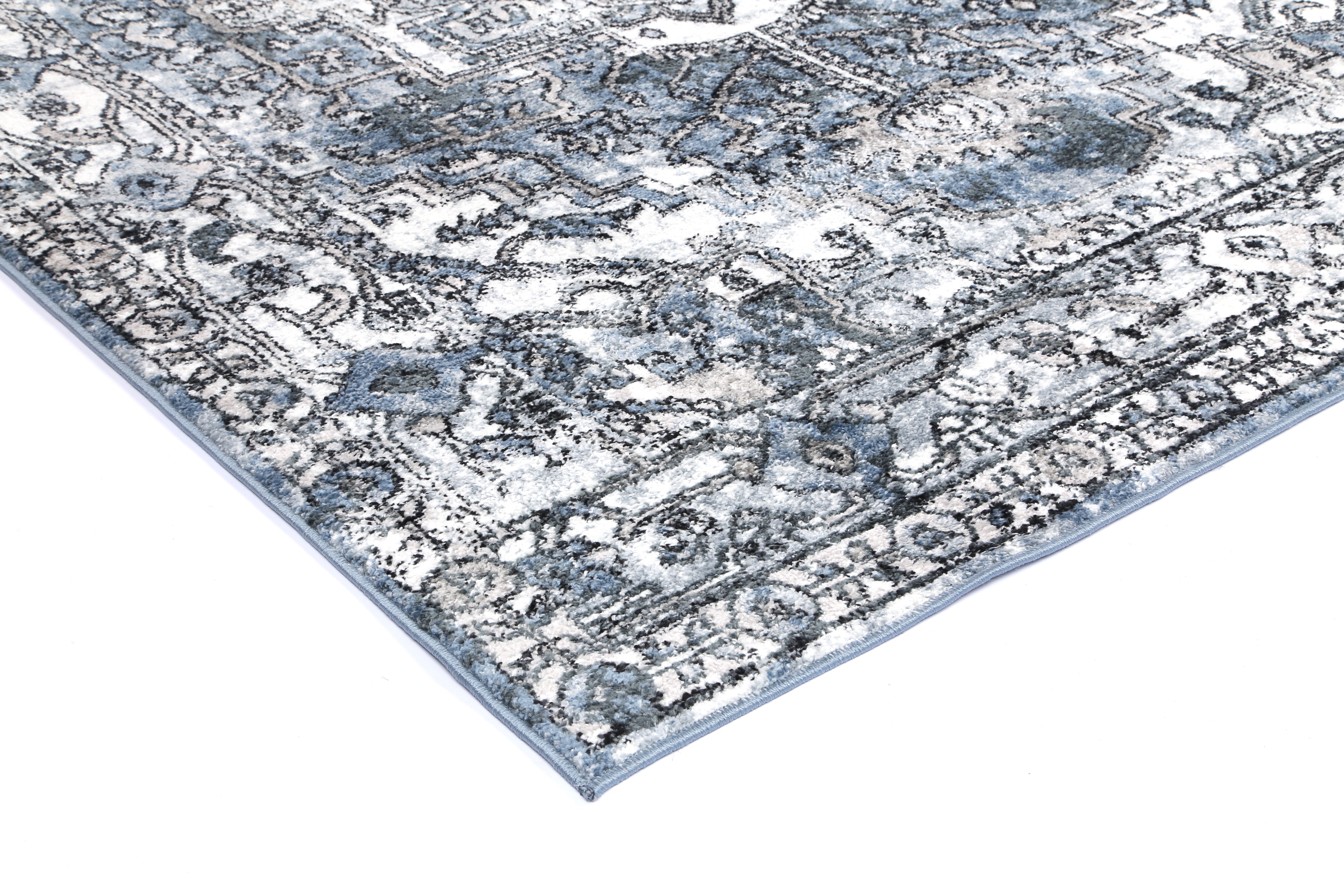 Hot Sale! Anatolia Traditional Blue Floor Rug with Antique Flair
