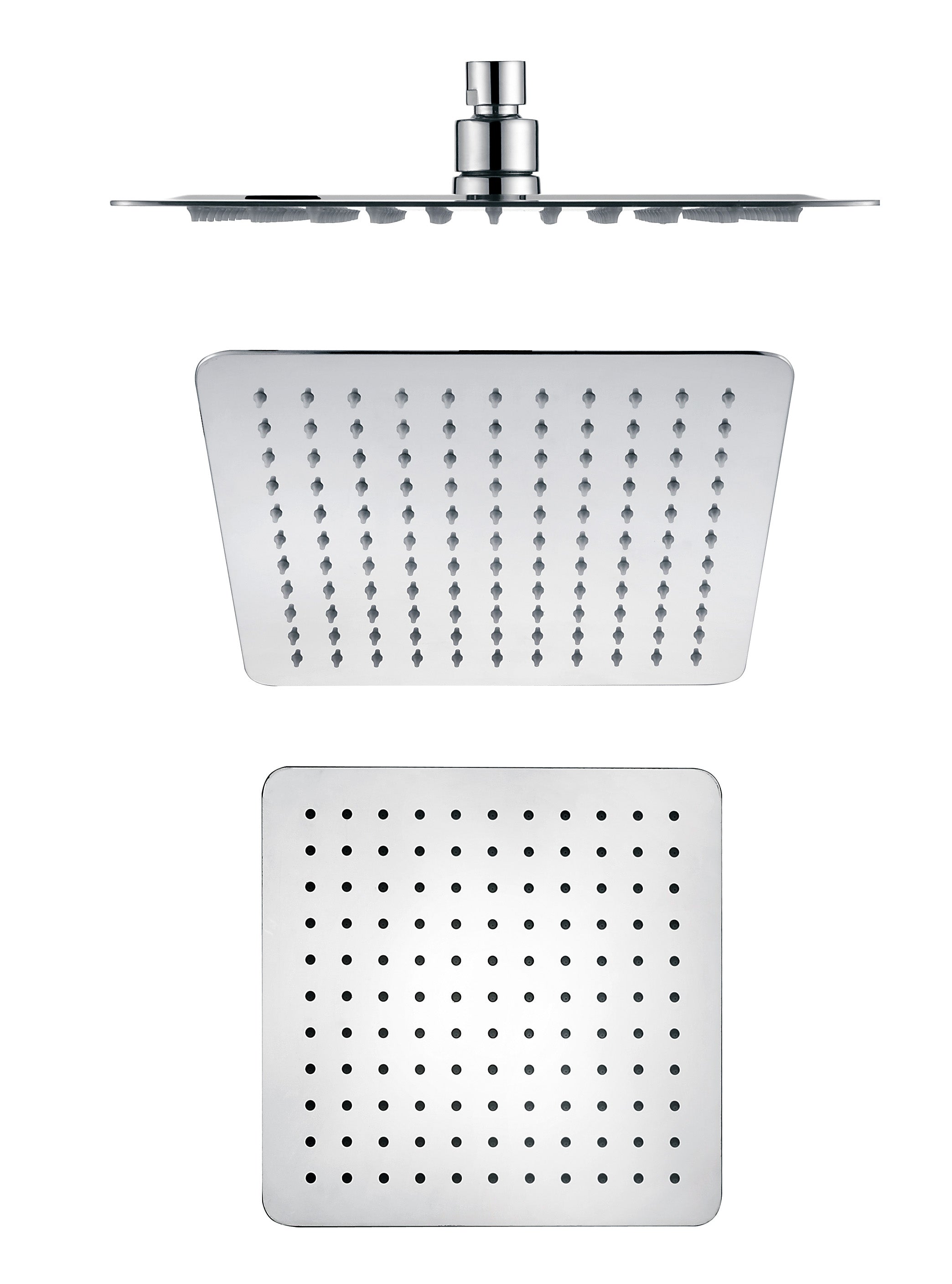 Chrome Nova Square Overhead Rain Shower for a Luxury Bathing Experience