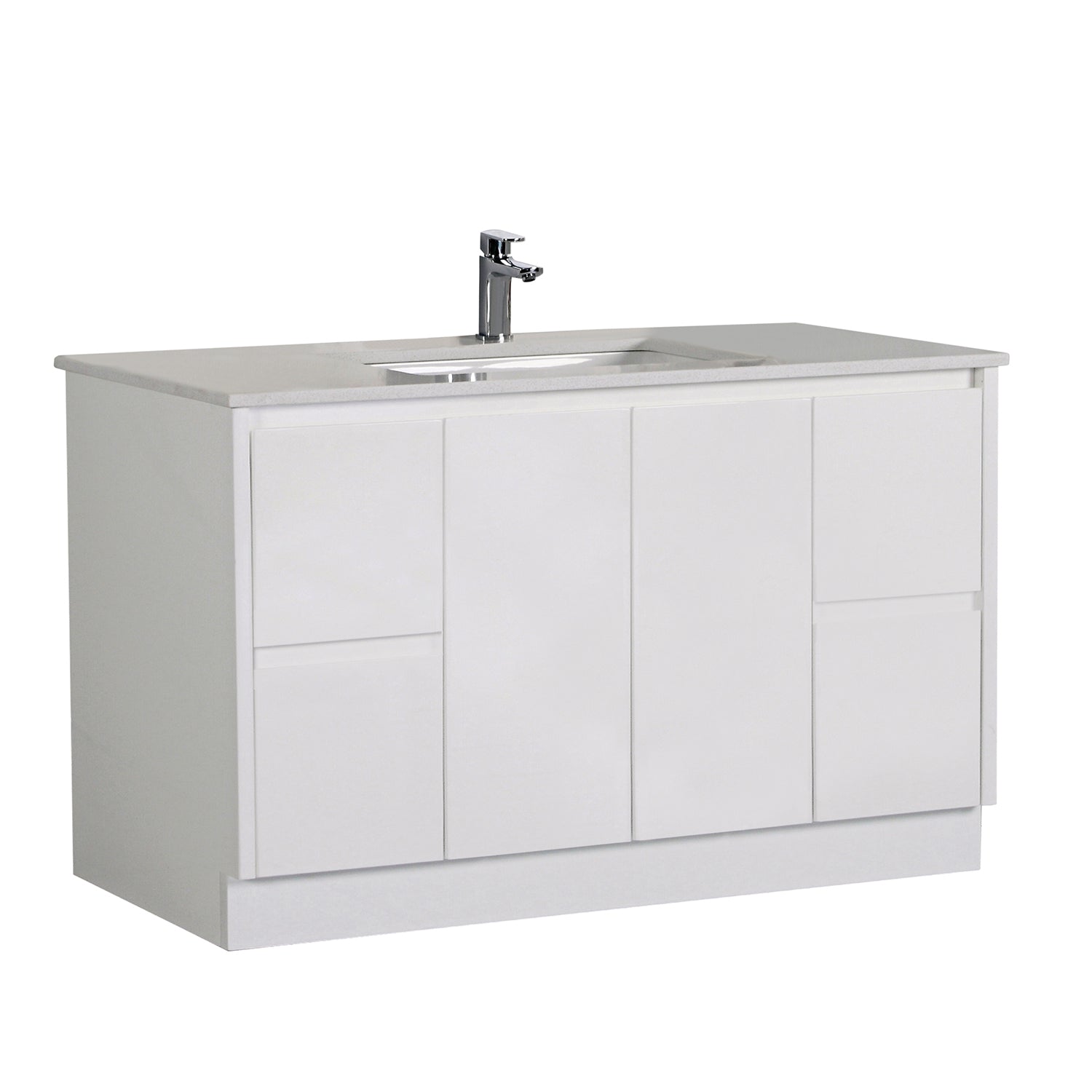 ALICE Gloss White Freestanding Vanity (All Sizes) - Ideal for Bathrooms