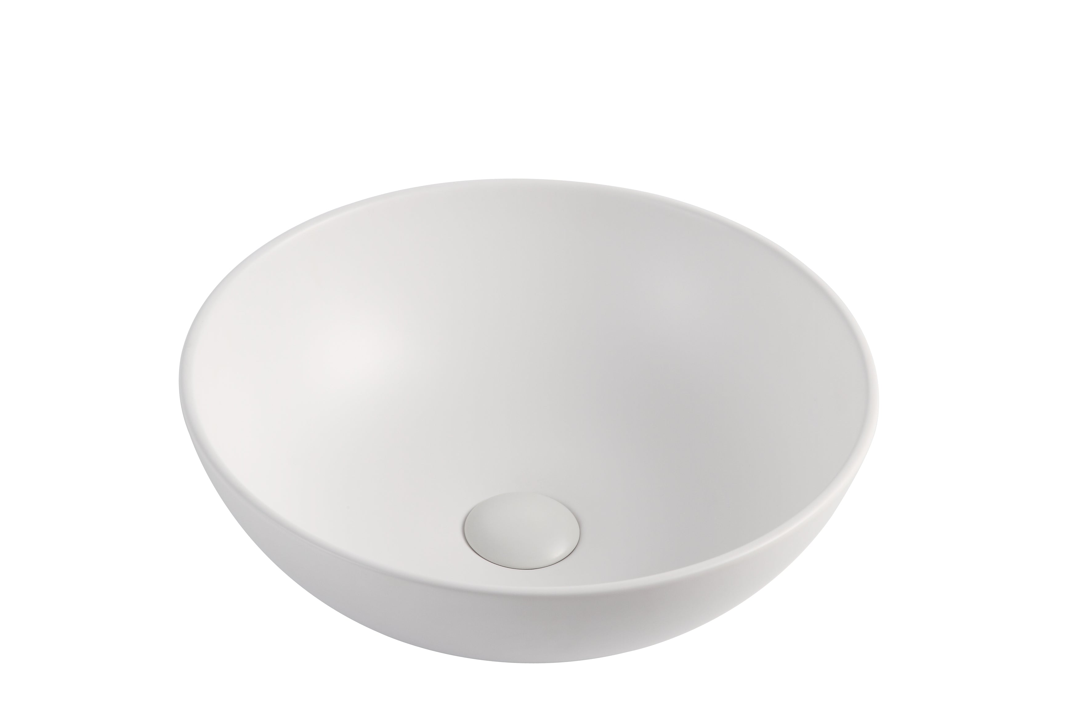 Hot Sale! White ABS Ceramic Above Counter Round Art Basin (400mm Size)