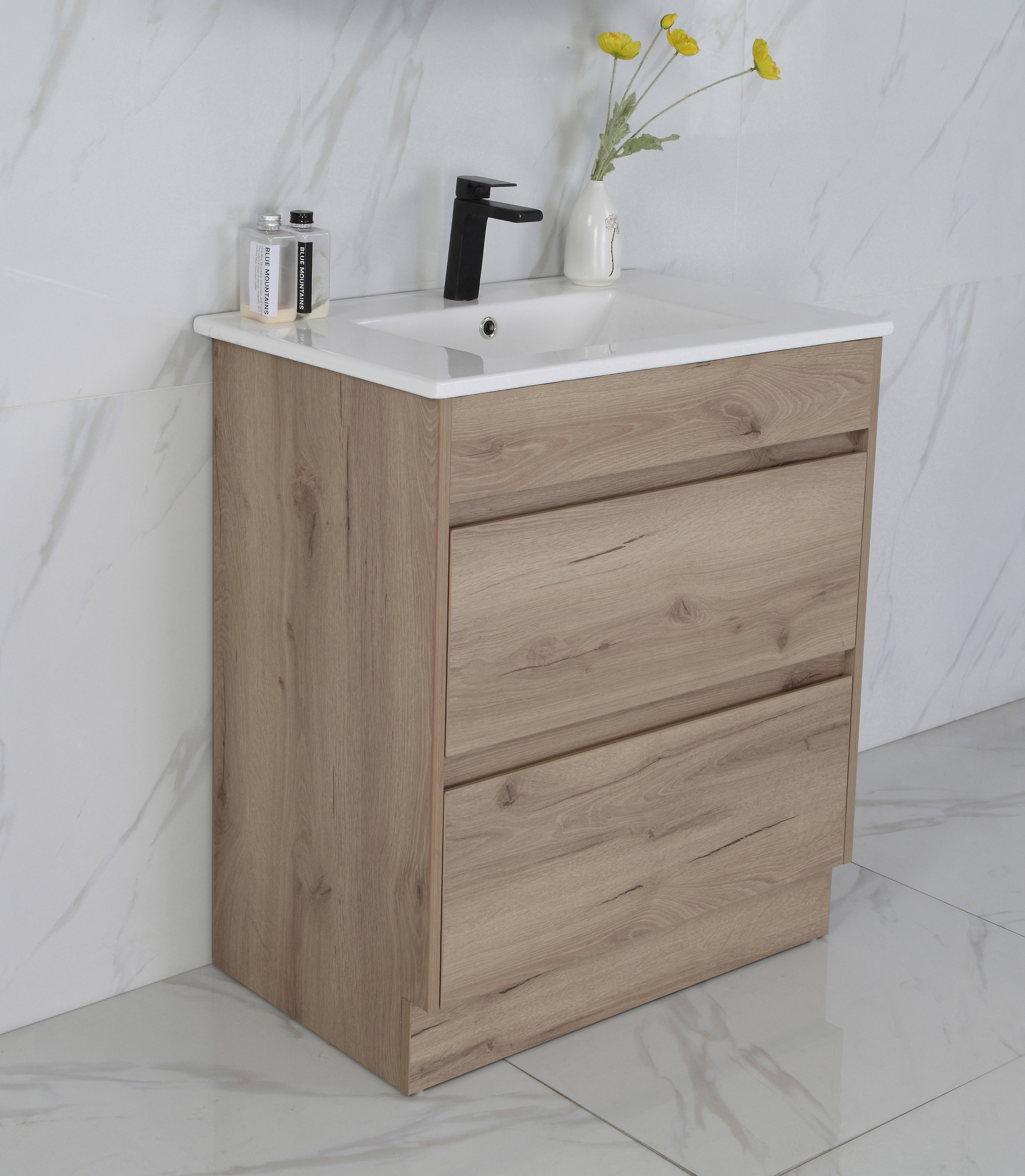 Get the Best MAX MDF Freestanding Vanity in Natural Oak - All Sizes Available