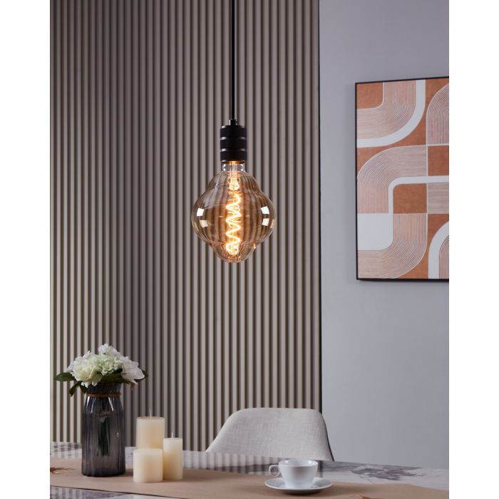 4W Dimmable E27 LED Globe with 2000K Amber Light, CL150 Style