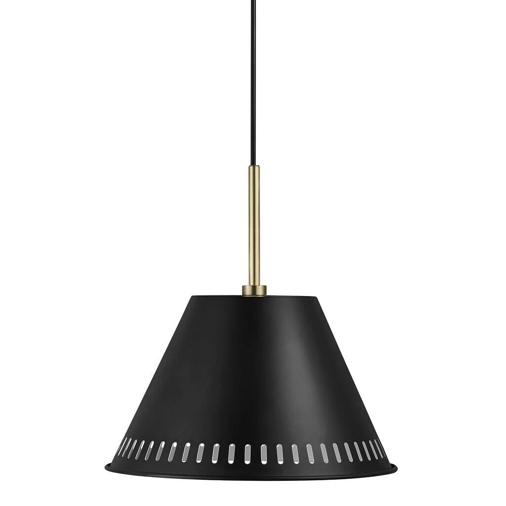 Industrial-Style Pine Black and Grey Pendant Light