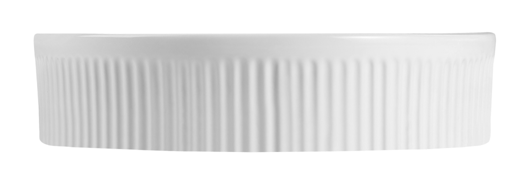 White Aimee Basin - Sleek 410 x 100mm for Modern Bathrooms