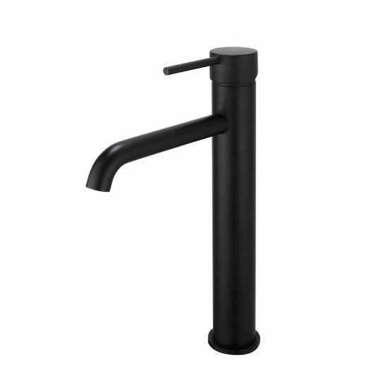 Hot Deal! LUCID PIN Black Round Tall Basin Mixer