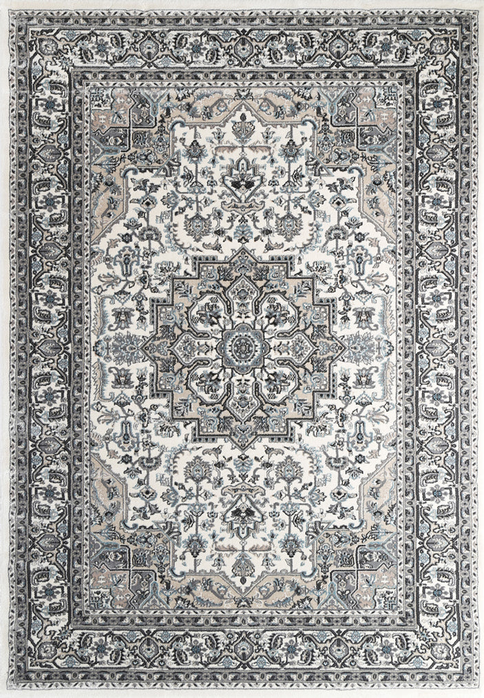 Discount! Oregon Collection Grey Beige Traditional Oriental Area Rug for Vintage Decor