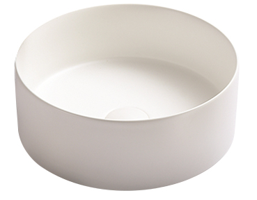 HOT! POSEIDON Round Matte White Ceramic Basin (301x301x107)