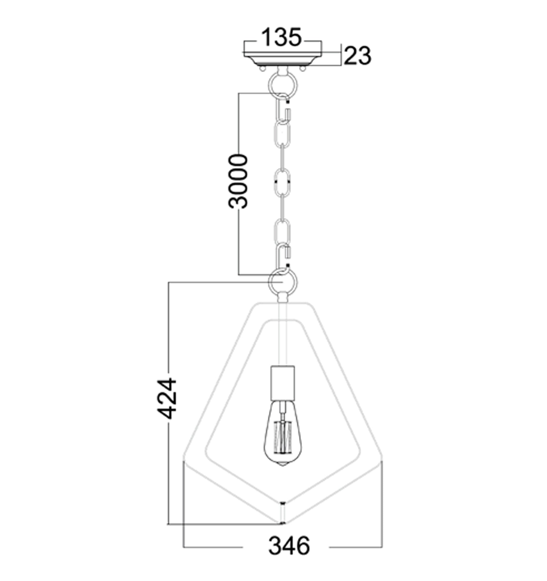Hot Sale! Bohemian Interior Single Polished Nickel Hardware Pendant Light - ORBITA