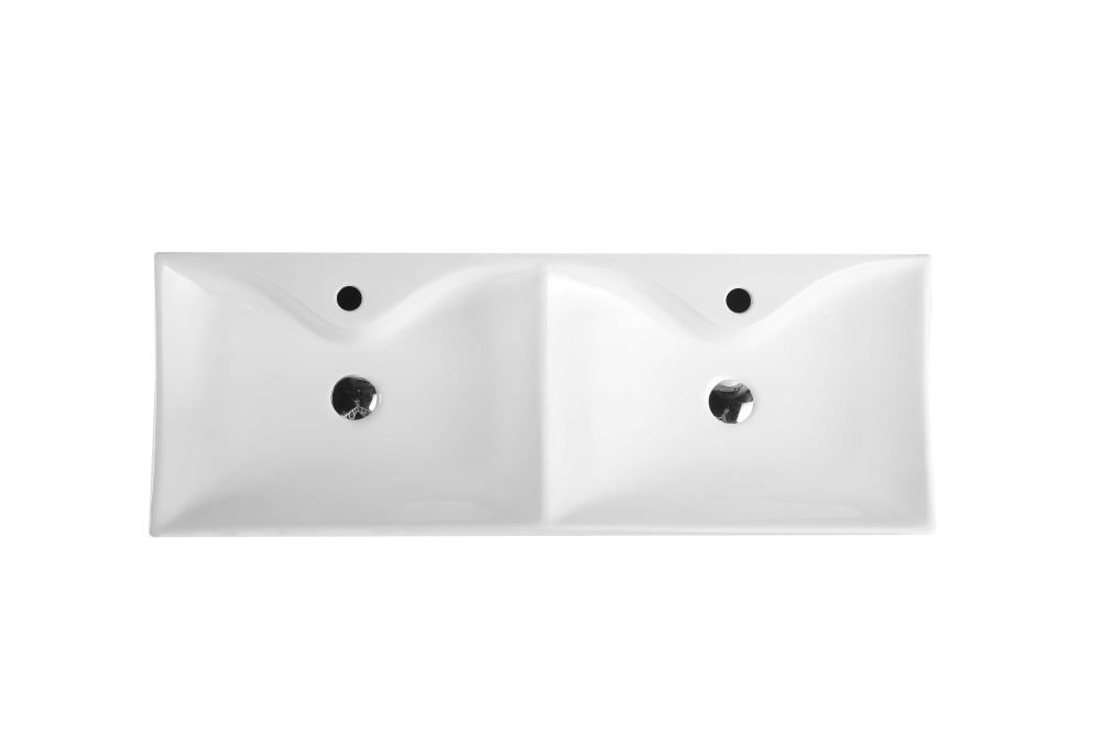 Hot Deal! LUSSO 111 White Above Counter Rectangle Basin (1115x400x110mm)