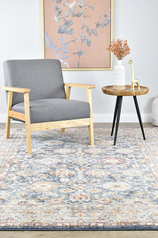 Hot Sale! Medina Machine-Made Polypropylene Dark Blue Floor Rug A156A for Elegant Living Spaces