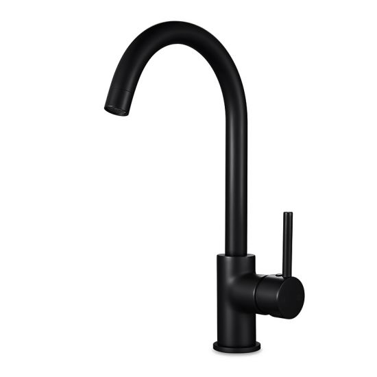 Matte Black Pentro Kitchen Mixer with 360° Swivel Spout