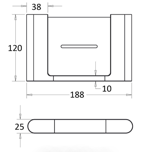 Brushed Nickel Flores Metal Soap Holder with 7-Year Warranty