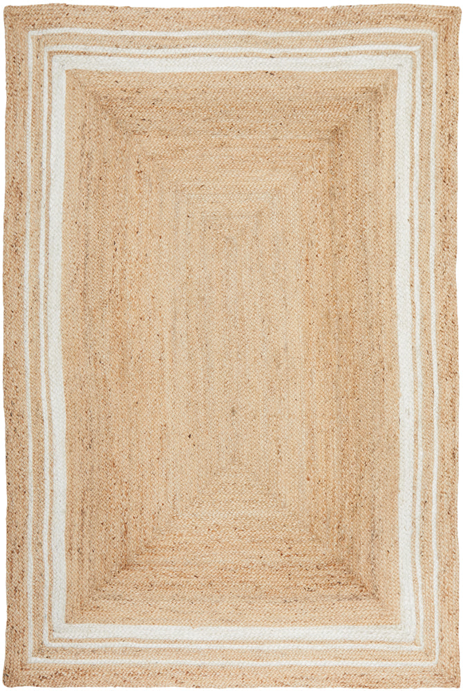 Noosa 111 Hand-Braided Natural Jute Rug with Stylish Designs
