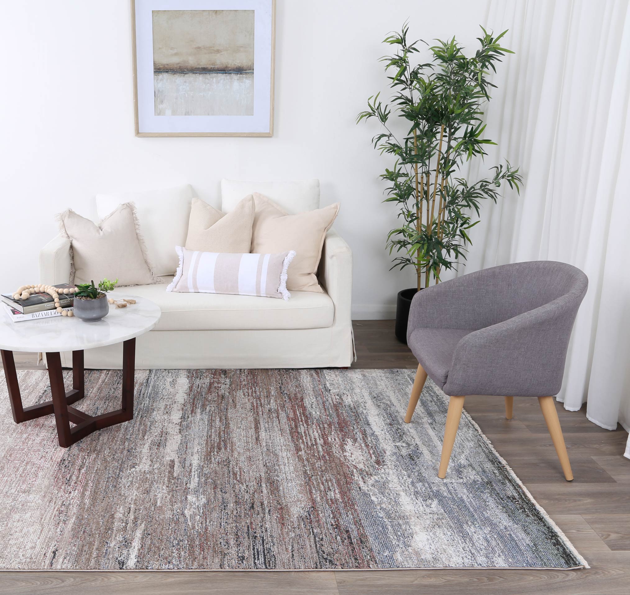 Annapolis Multi Abstract Soft Rug - Timeless Charm!