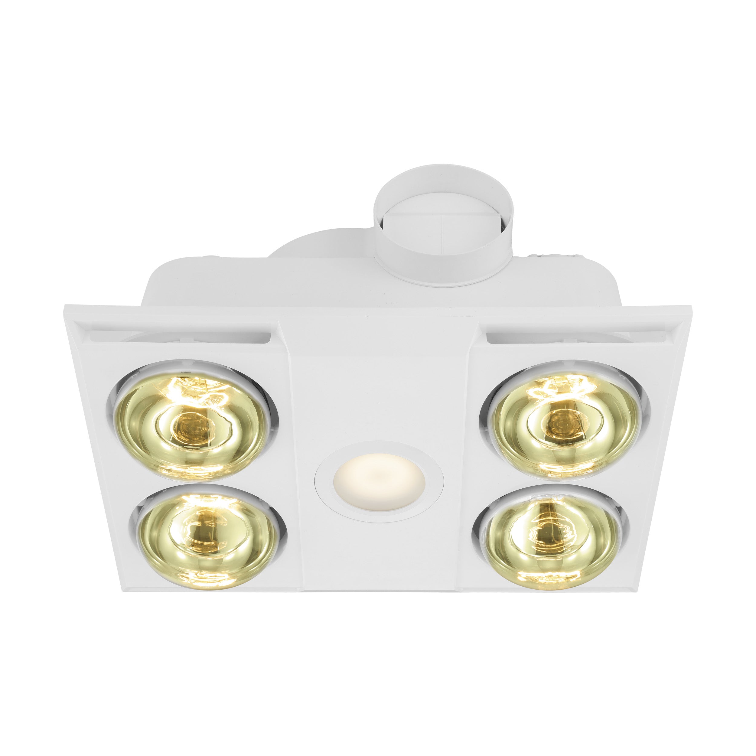 Hot Deal! HEATFLOW 4 Heat/Fan/Light White Bathroom Exhaust Fan for Year-Round Comfort
