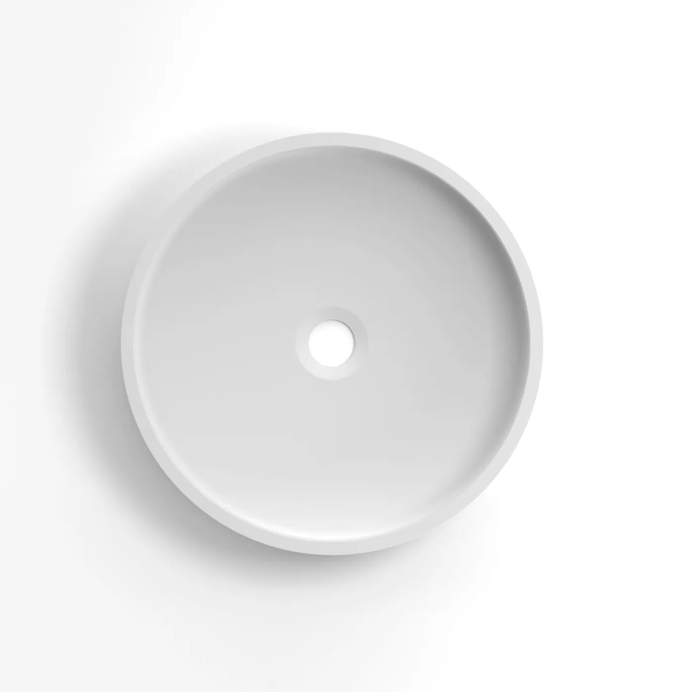 Special Offer! Round HUDSON Concrete Basin in White (400mm Diameter x 120mm Height)