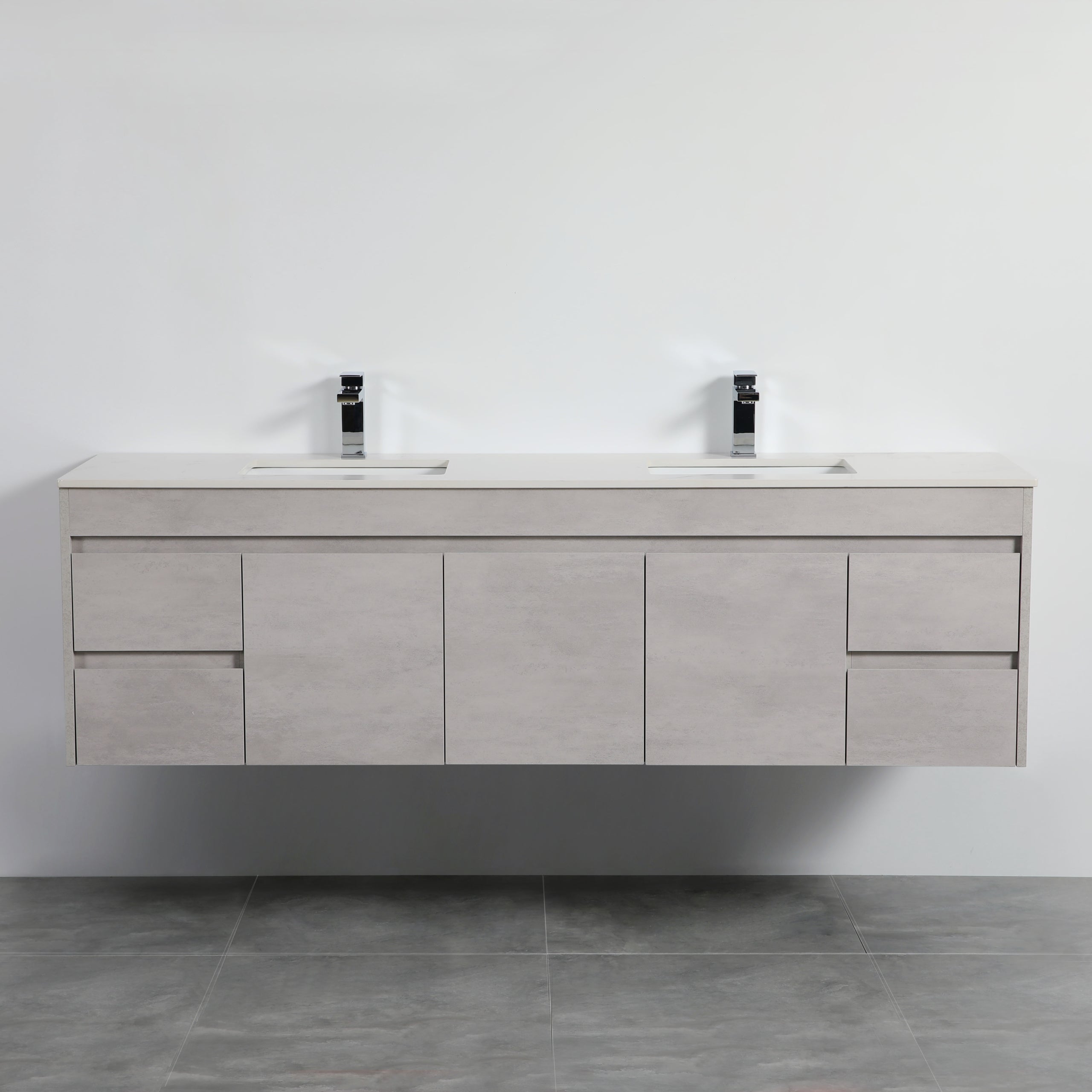 Contemporary Poseidon Nova 1800mm Plywood Wall - Hung Vanity Cabinet Only
