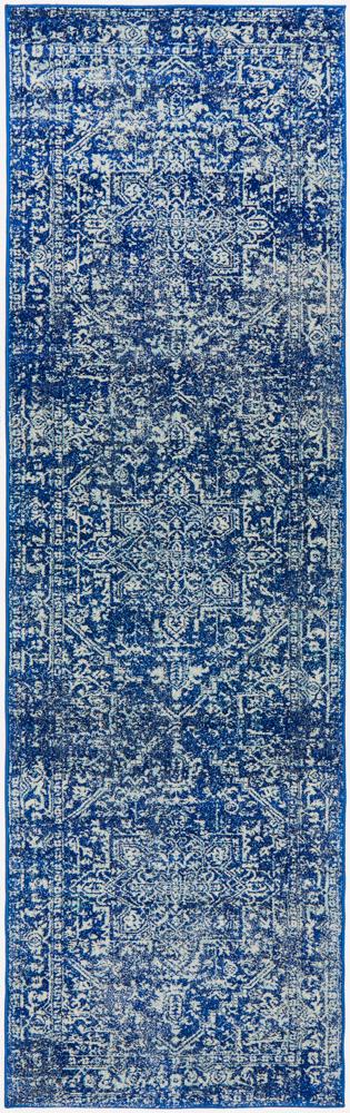 Hot! Evoke Navy Transitional Runner Rug with Persian Motif
