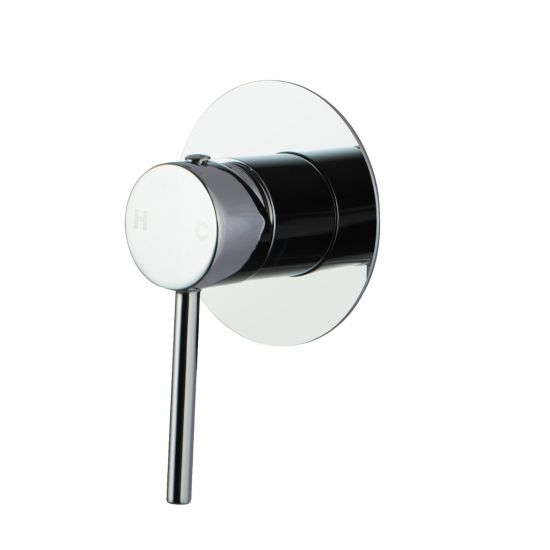 65mm Thin Plate Pentro Round Chrome Shower Mixer
