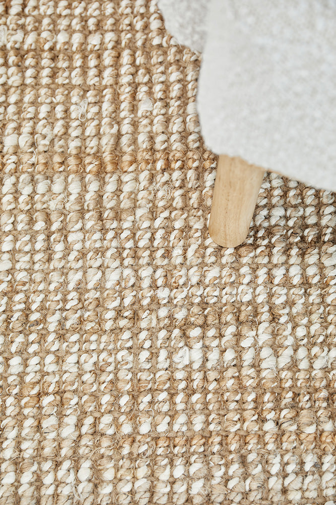 Exclusive Harlow Hunter Natural Hand - Woven Jute Rug for Coastal, Bohemian & Modern Homes