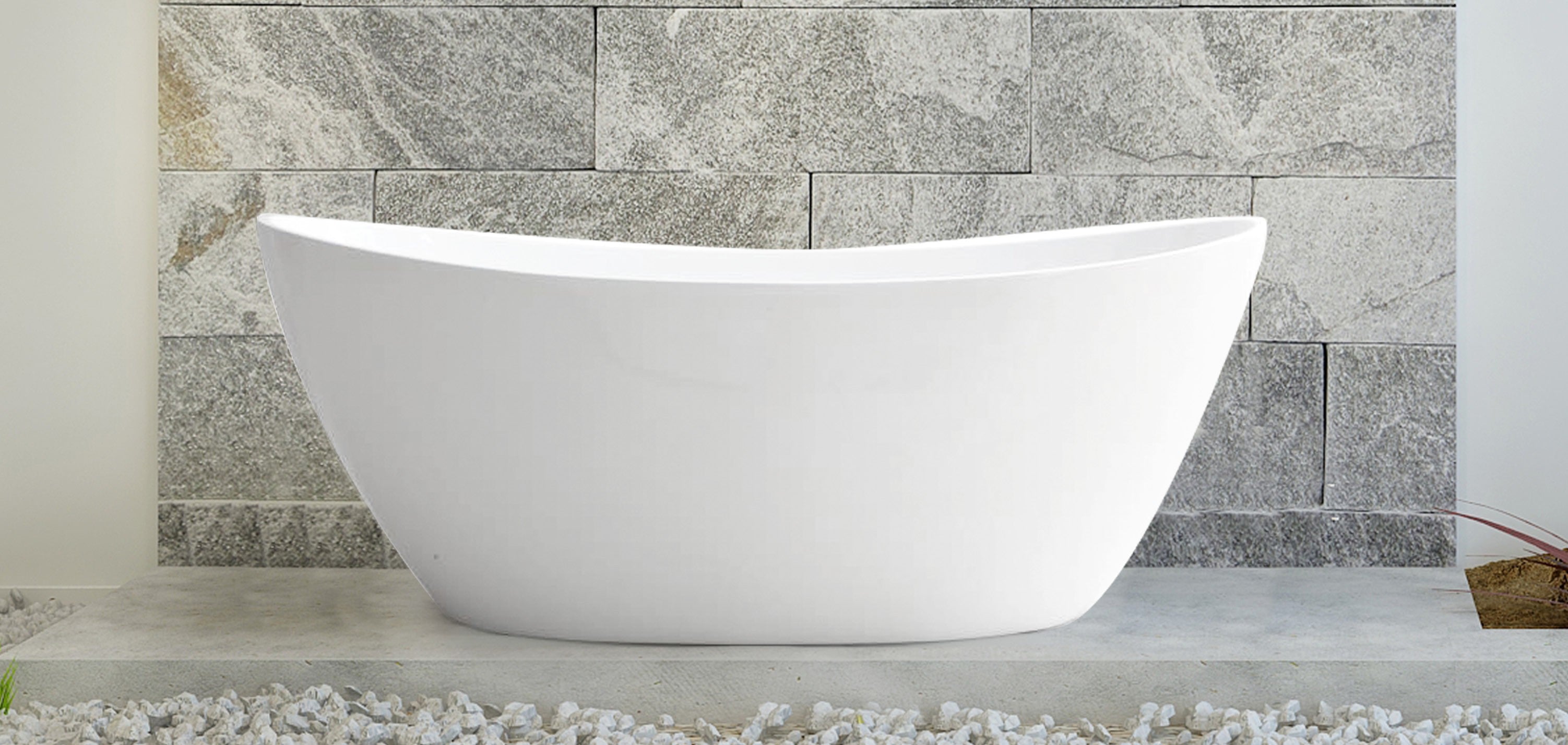 Hot Sale Evie Freestanding Bathtub in Gloss White/Matte White (1500mm & 1660mm Available)
