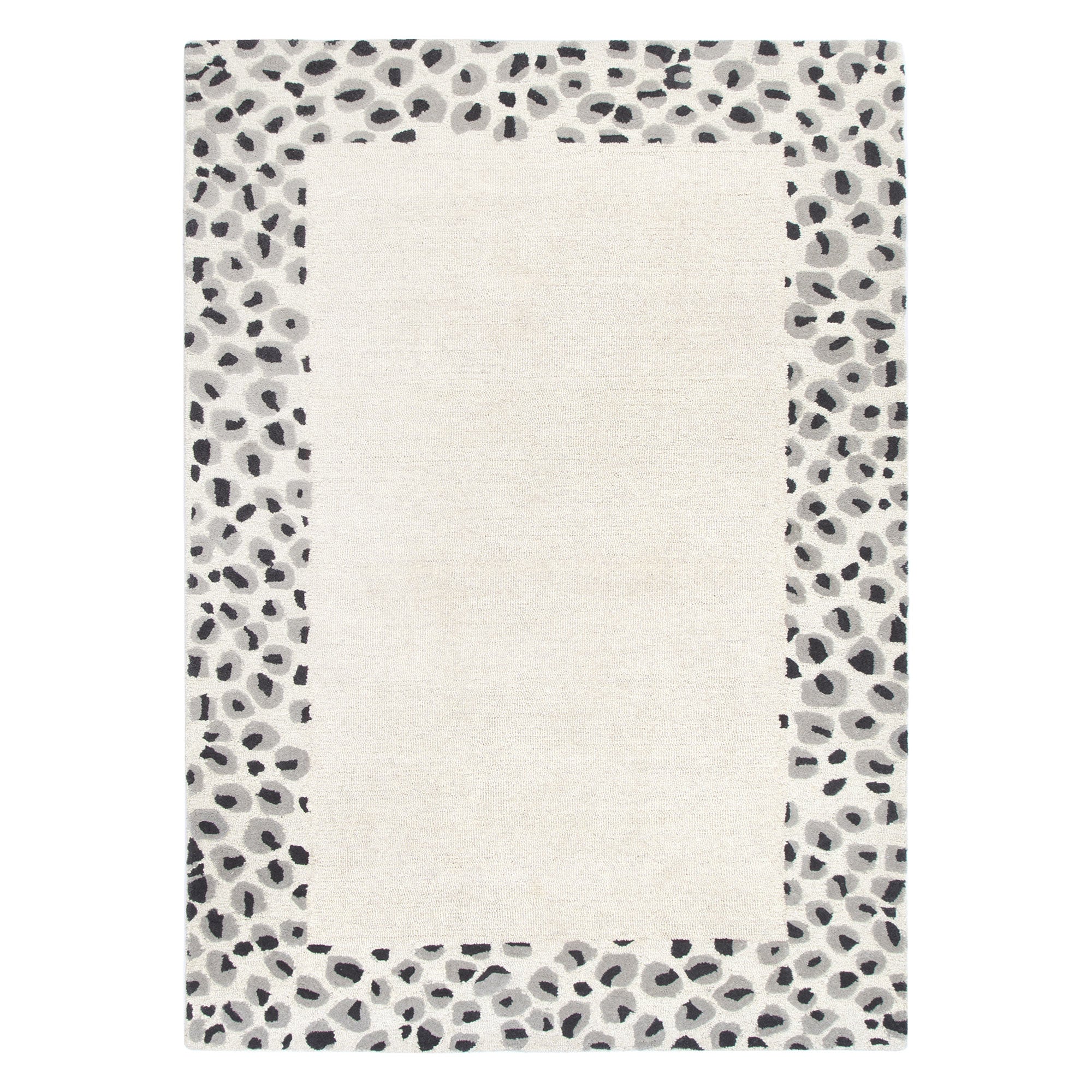 Hot Sale! Les Nomades Leopard Grey Wool Rug for Organic Modern Decor