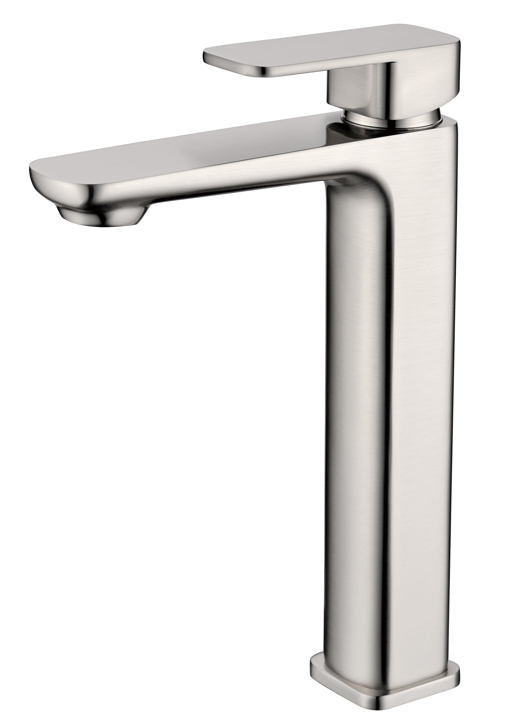 Hot Deal! Nova Brushed Nickel High Rise Basin Mixer for Bathroom