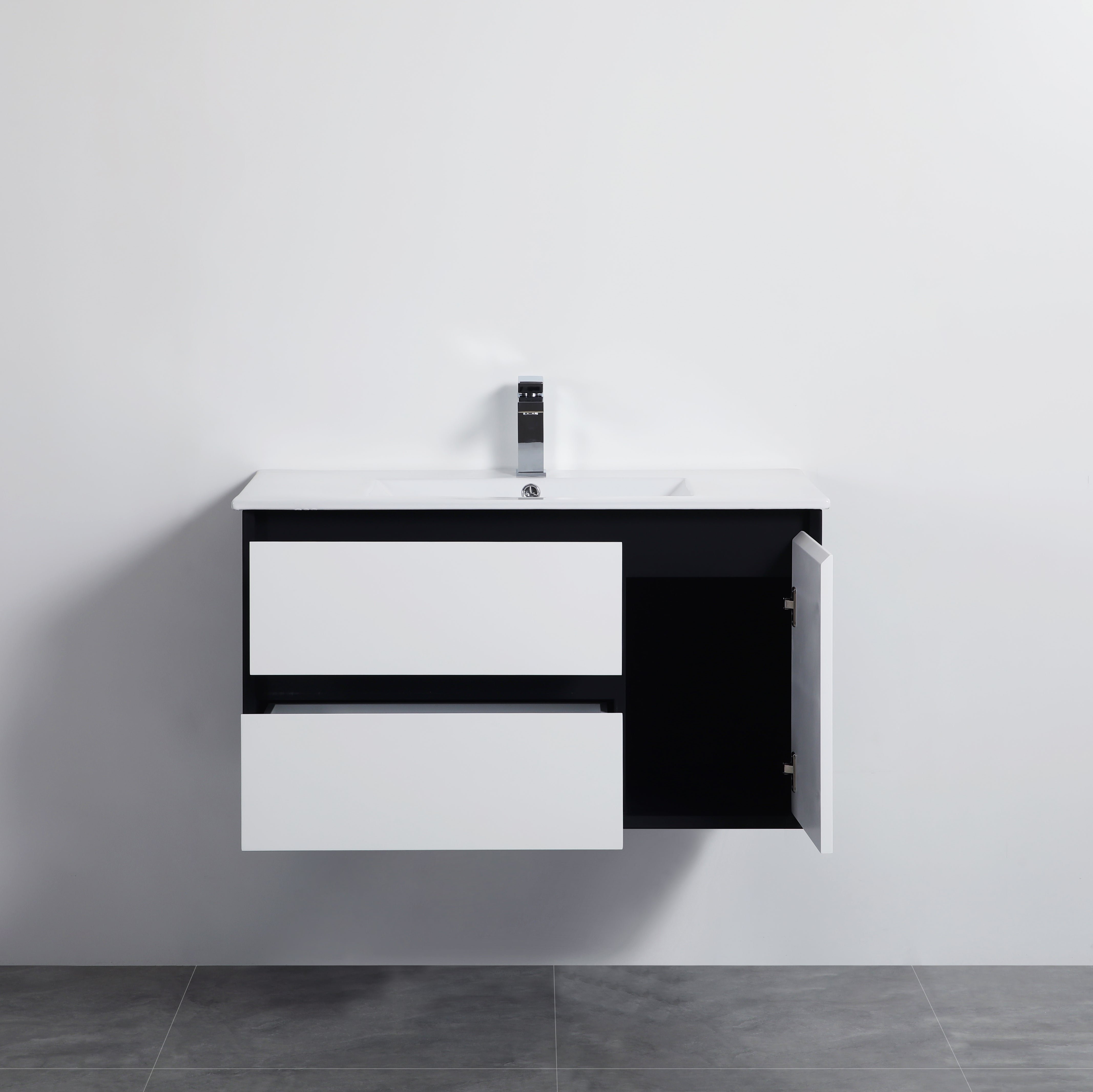 PETRA 900mm Wall - Hung PVC Vanity: Stylish Bathroom Upgrade