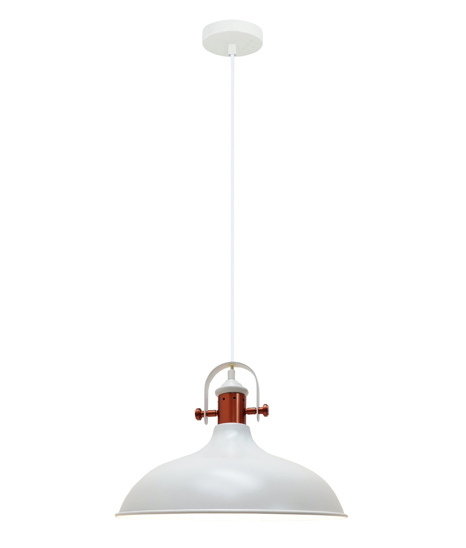 Hot Sale! Scandinavian Industrial Copper-Plated Dome-Shaped Interior Single Pendant Lights