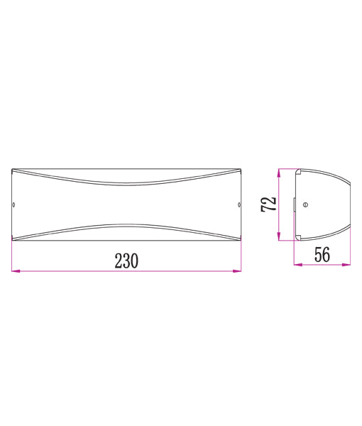 Hot Sale: IP65 Rated LED Exterior Surface Mounted Up/Down Wall Lights