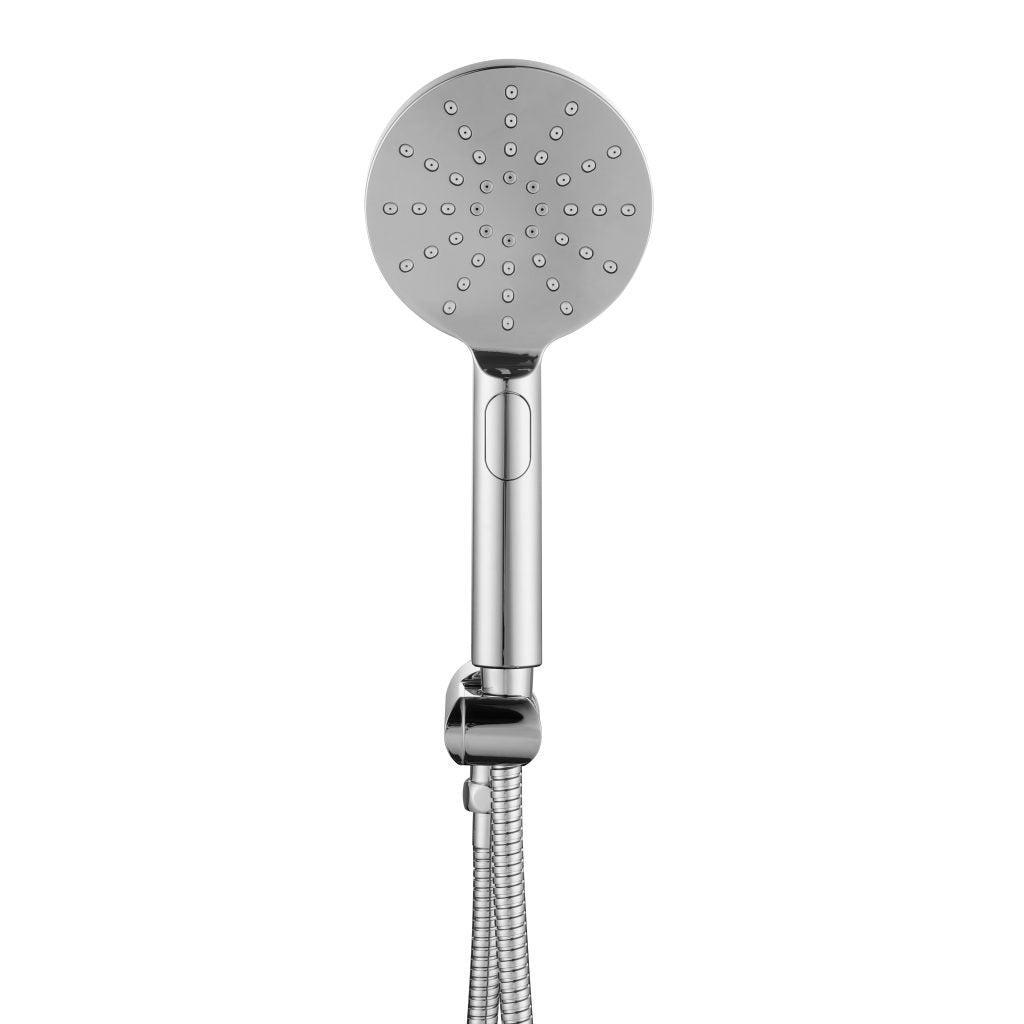 Chrome Mica Wide Hand Shower - Ideal for a Relaxing and Efficient Shower Experience