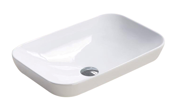 Hot Deal! POSEIDON Matte White Rectangle Ceramic Basin (515x340x155mm)