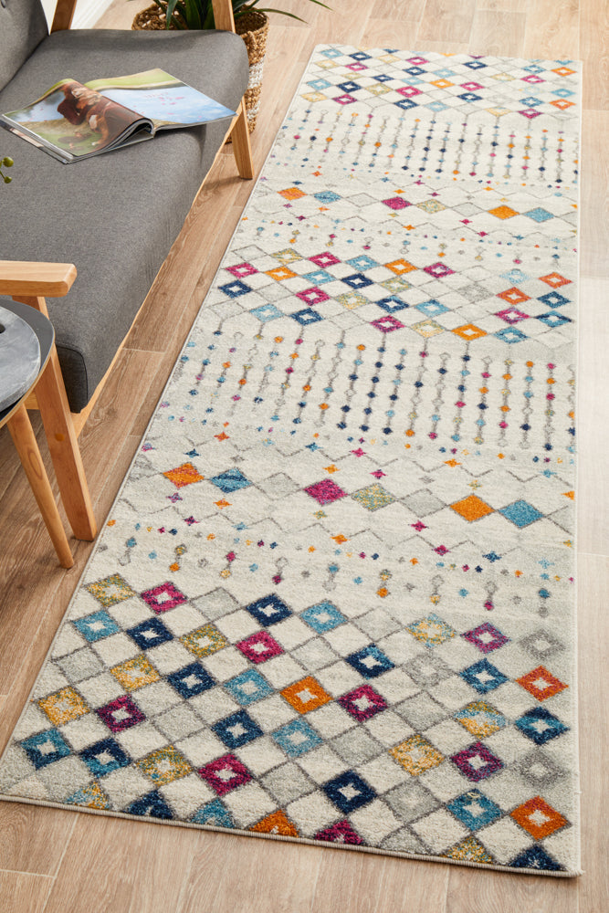 Hot! Mirage Peggy Tribal Moroccan Multi Runner Rug