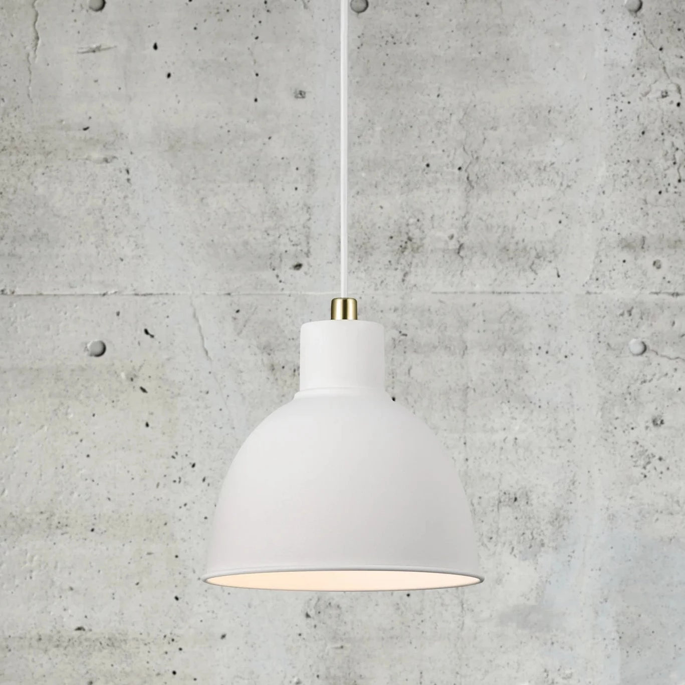 Stylish White Pop Rough Pendant Light with Industrial Charm