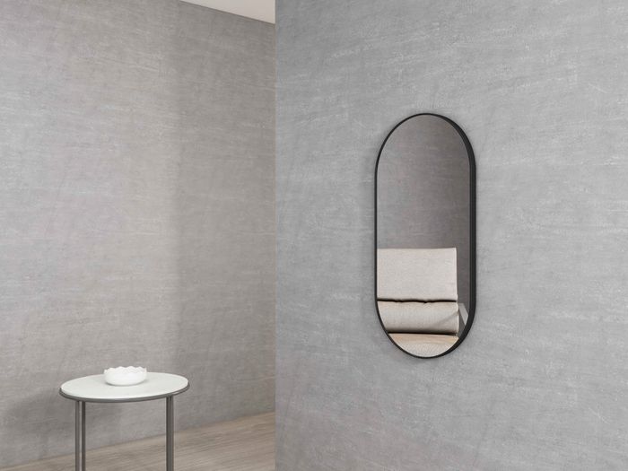 Hot Sale! NOOSA Matte Black Oval Framed Mirror - 1200/900mm