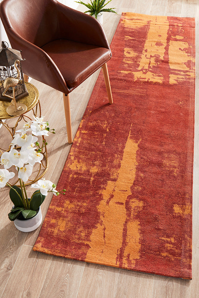 Hot Deal! Magnolia Paprika Runner Rug