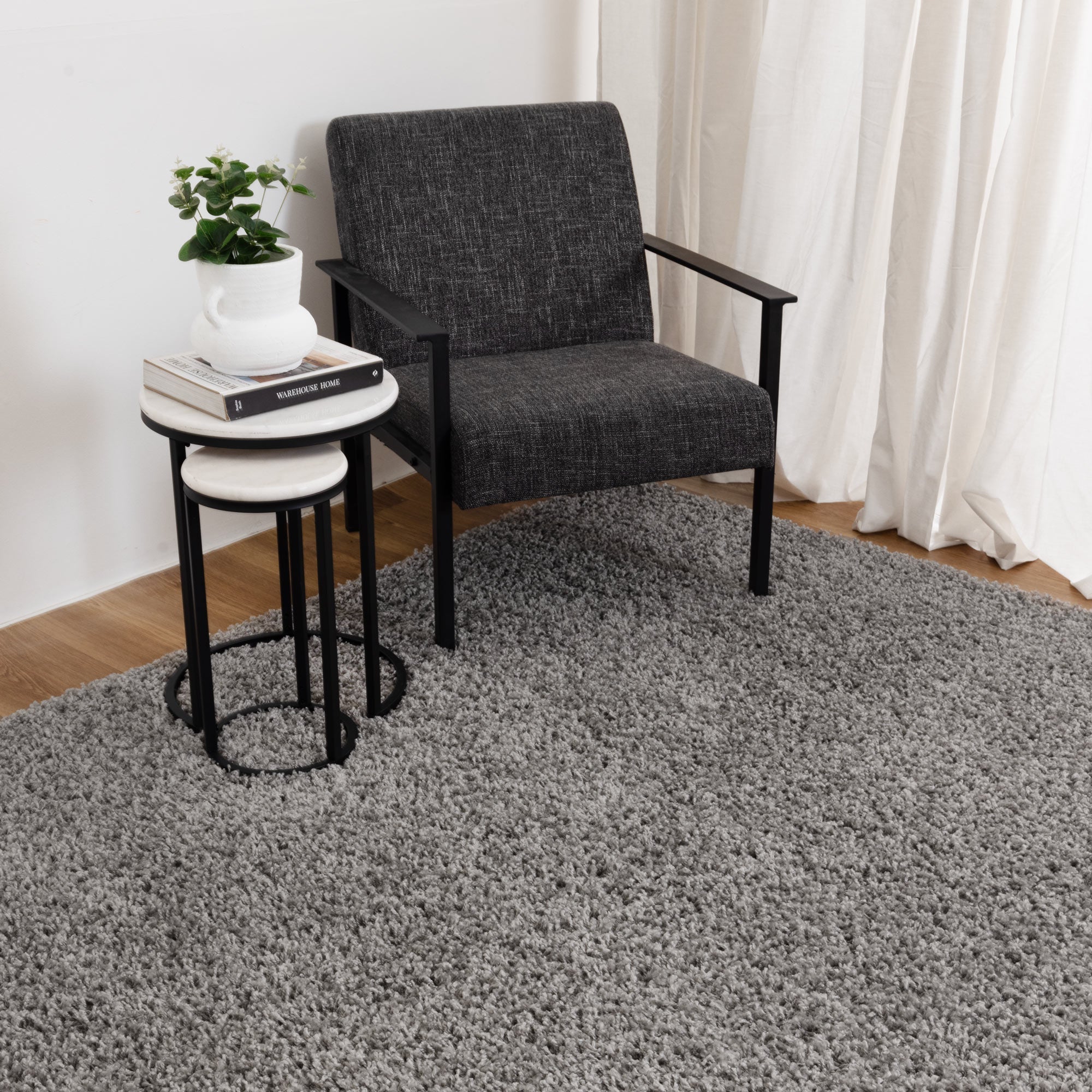Exclusive Offer! Florence Machine-Made Shaggy Rug in Light Grey for Your Home