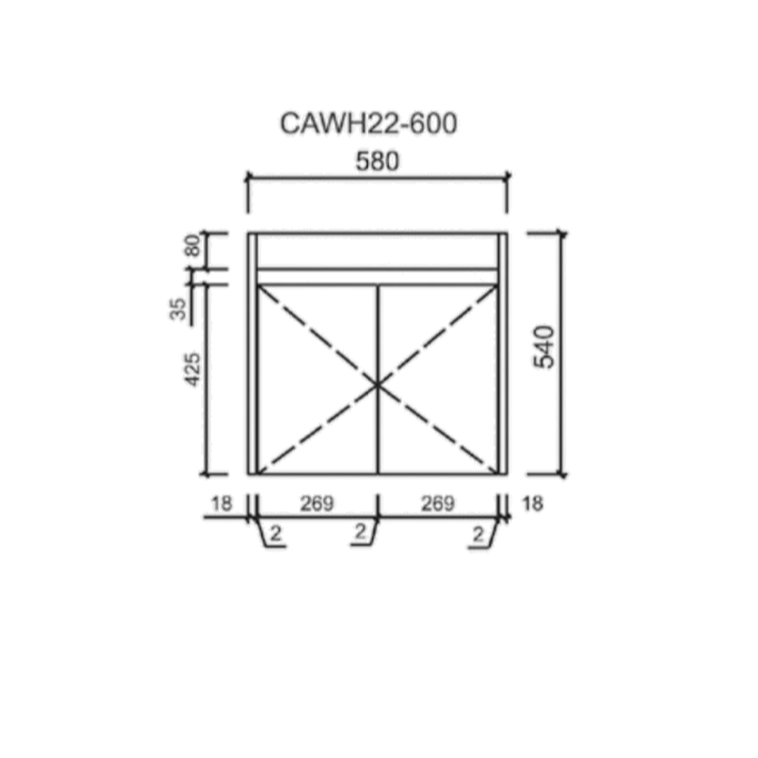 Hot! MAYA 600mm Slim Wall - Hung Vanity in Gloss White