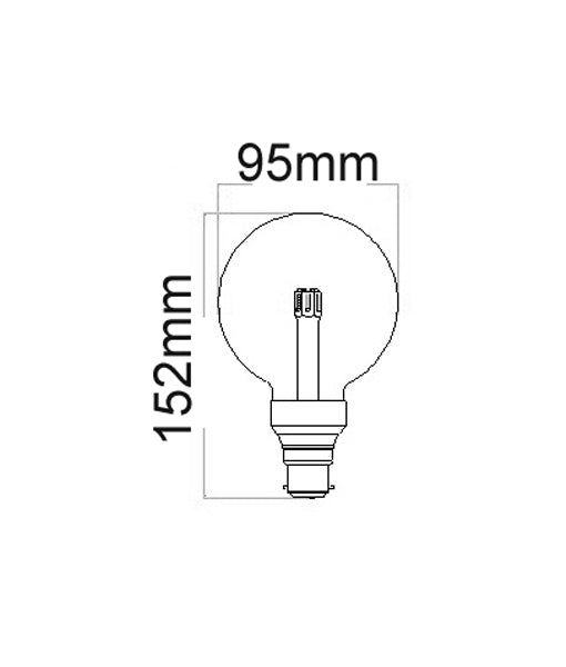 Hot Sale! 6W G95 LED Globes with Clear or Frosted Diffuser