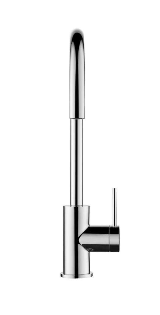 Chrome Mica Gooseneck Kitchen Sink Mixer - Stylish & Functional Upgrade