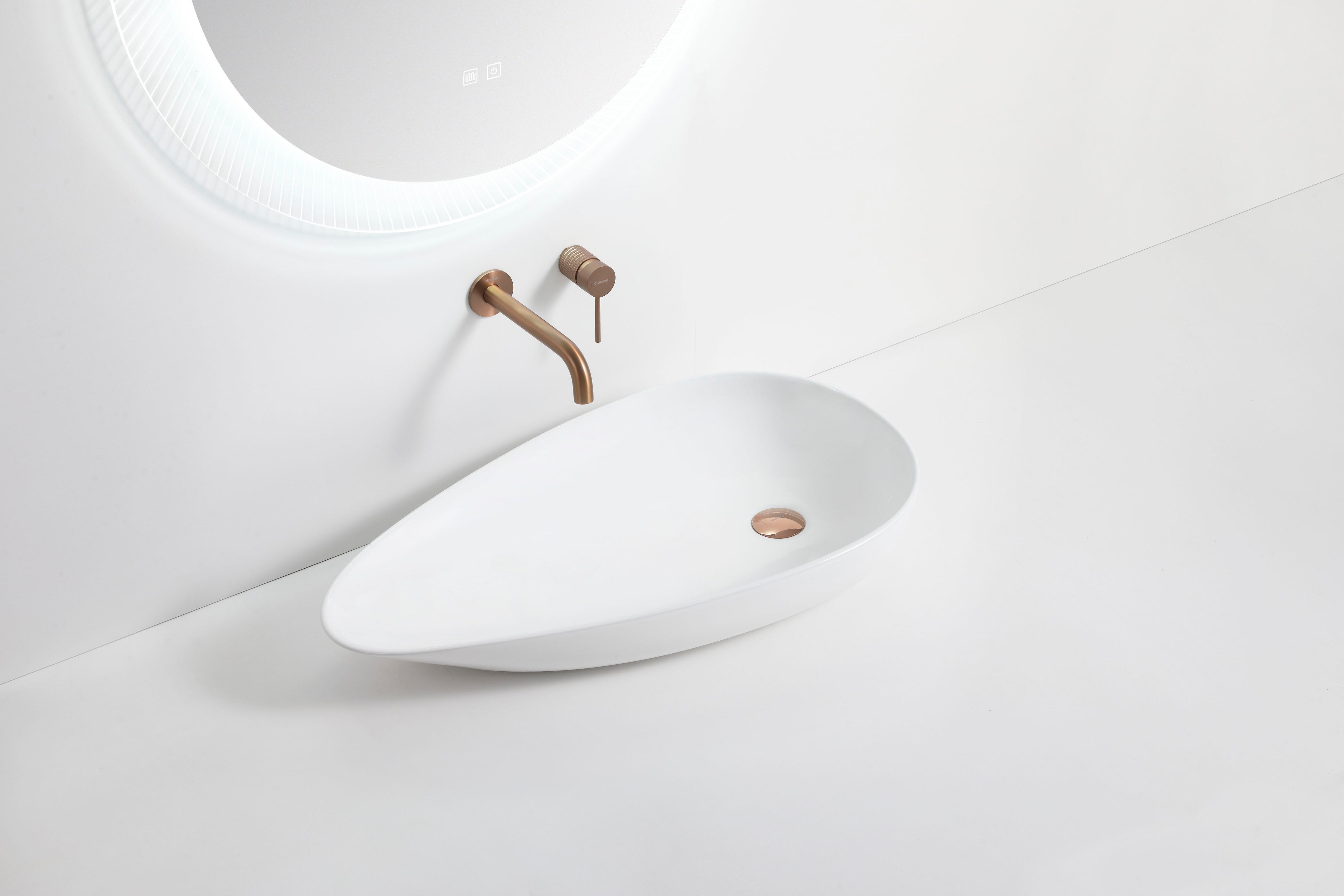 Hot Deal! ABS Oval White Basin (580x365x105)