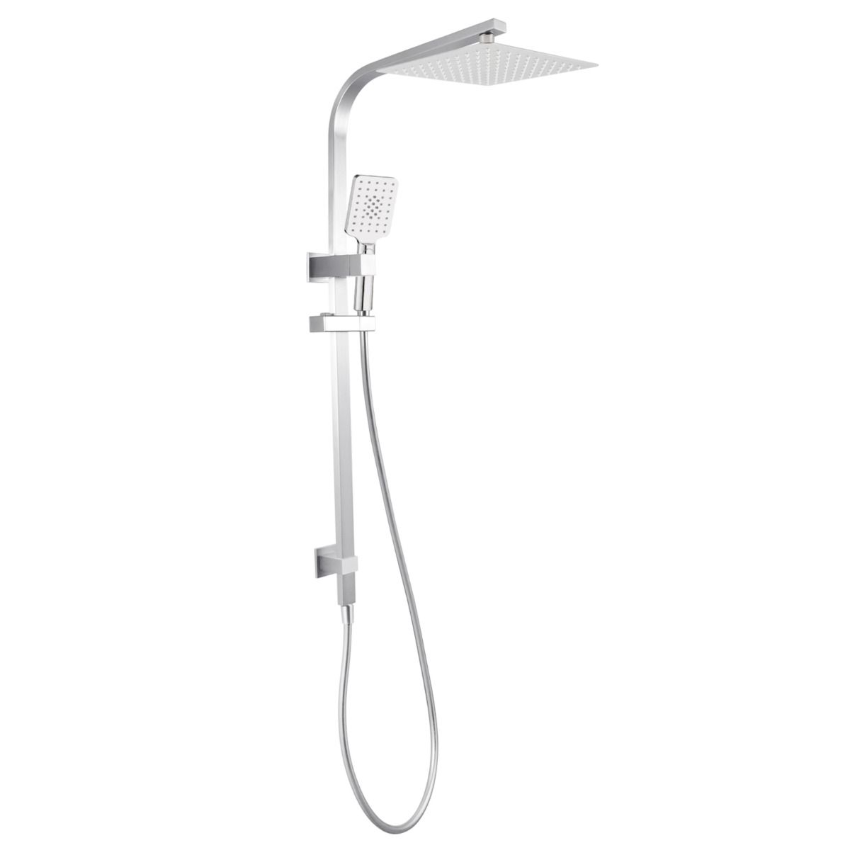 Hot Deal! 10-Inch Square Brushed Nickel Shower Station with Top Water Inlet