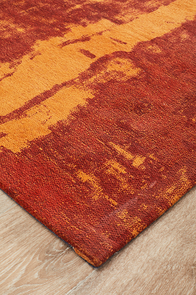Hot Deal! Magnolia Paprika Runner Rug