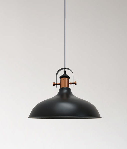Hot Sale! Scandinavian Industrial Copper-Plated Dome-Shaped Interior Single Pendant Lights