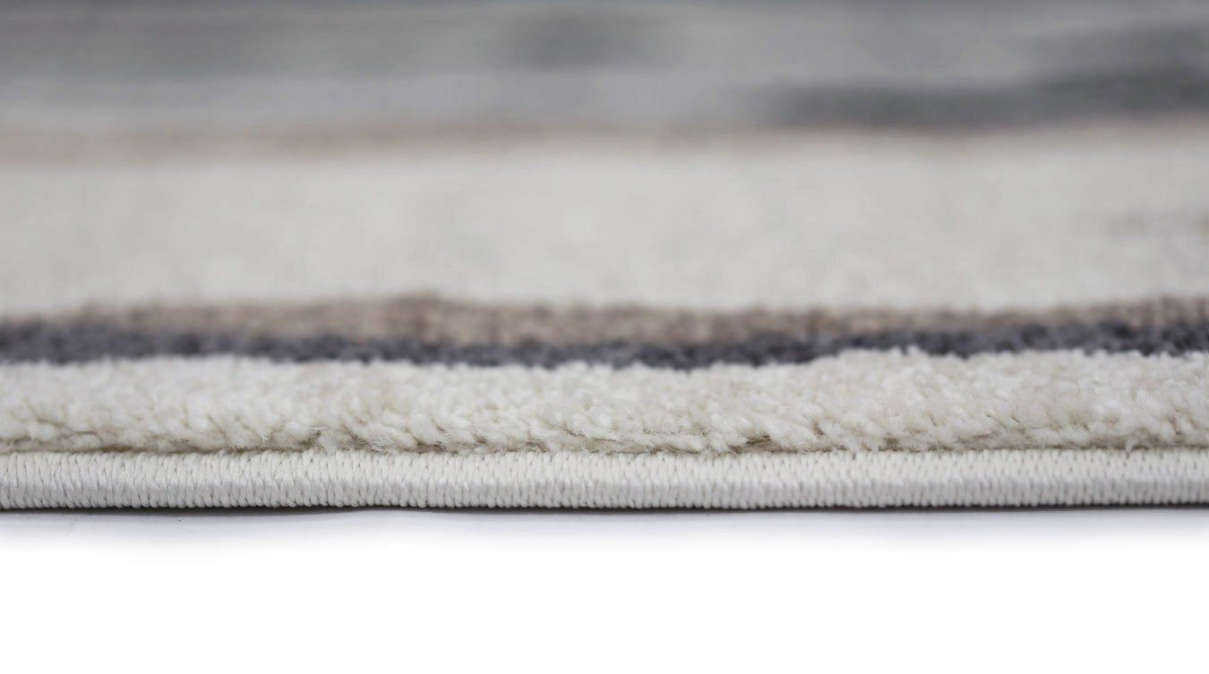 Moreau Ismerie Abstract Rug in Stylish Grey and Beige Tones