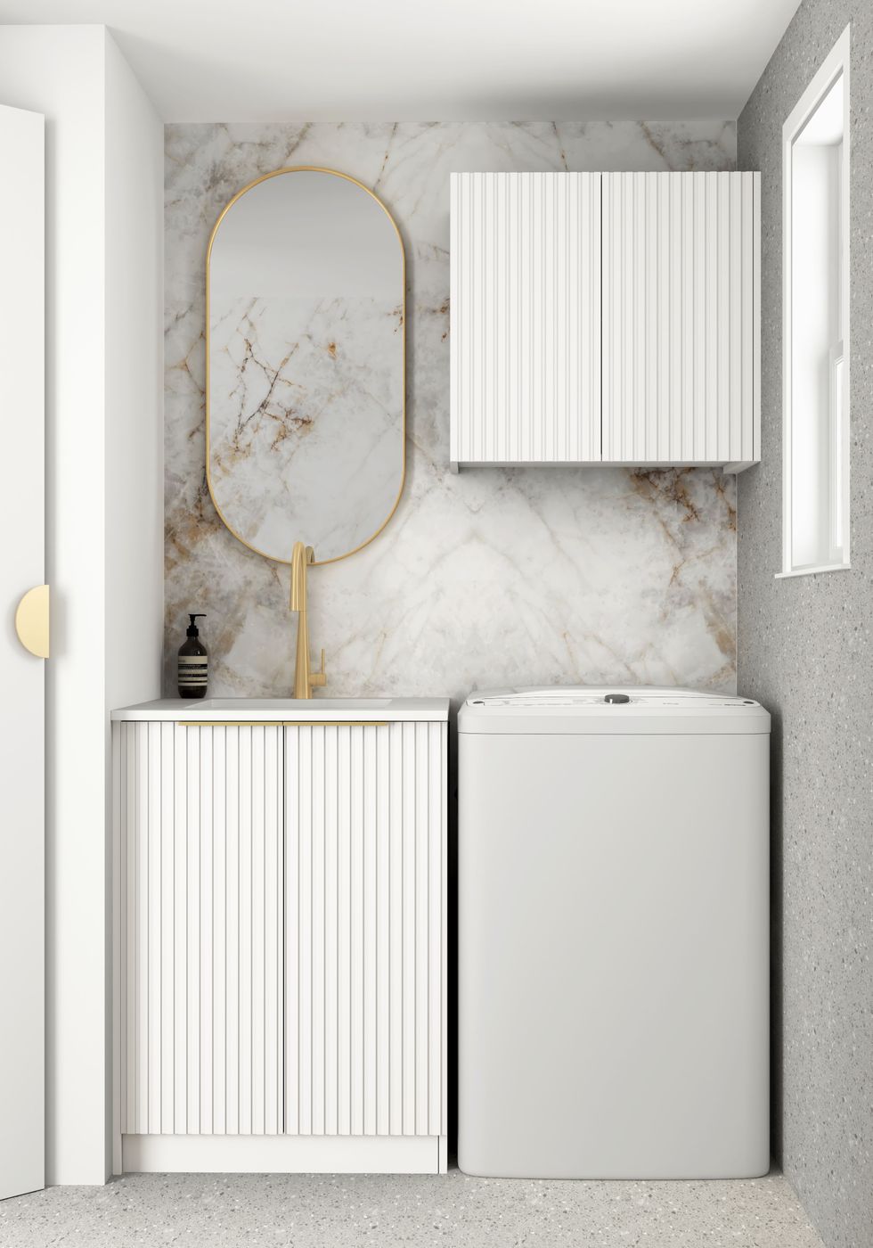 Noosa White Mini Laundry Cabinet Set 650mm - Exclusive Offer